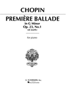 Ballade #1 Opus 23 G Minor by Chopin Frederic - Joseffy - for Piano