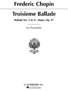 Ballade #3 Opus 47 A-flat Major by Chopin Frederic - Joseffy - for Piano