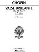 Valse Brilliante Opus 34 #2 A Minor by Chopin Frederic - Joseffy - for Piano