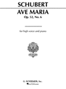 Ave Maria by Schubert Franz for High Voice