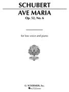 Ave Maria by Schubert Franz for Low Voice