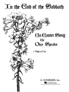 In The End Of The Sabbath by Speaks Oley for High Voice