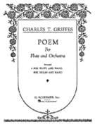 Poem For Flute & Orchestra by Griffes Charles Tomlinson - Barrere Georges - for Flute Solo