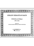 Fugue In G Minor (The Little) by Bach Johann Sebastian - Widor and Schweitzer - for Organ Solo