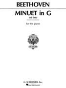 Minuet In G by Beethoven Ludwig van for Piano
