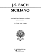 Siciliano by Bach Johann Sebastian for Flute and Piano