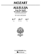 Alleluja from "Exsultate Jubilate" by Mozart Wolfgang Amadeus - Deis Carl - for Medium Voice