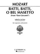 Batti Batti O Bel Masetto by Mozart Wolfgang Amadeus - Deis Carl - for Vocal