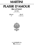Plaisir D'amour by Martini Giovanni Battista for Medium-High Voice w/