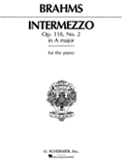 Intermezzo Opus 118 #2 A Major by Brahms Johannes - Deis - for Piano