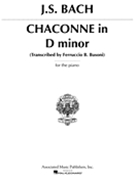 Chaconne In D Minor by Bach Johann Sebastian - Busoni Ferruccio - for Piano
