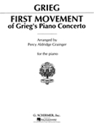 Concerto First Movement by Grieg Edvard - Grainger - for Piano