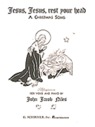 Jesus Jesus Rest Your Head by Niles John Jacob - Niles John Jacob - for High Voice