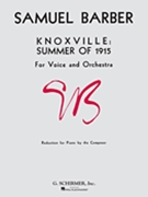 Knoxville: Summer Of 1915 by Barber Samuel for Vocal Collection