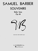 Souvenirs Ballet Suite Opus 28 (original) by Barber for 1 Piano 4 Hands