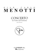 Concerto by Menotti Gian Carlo for Violin