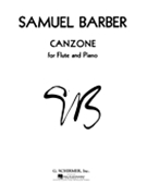 Canzone by Barber Samuel for Flute and Piano