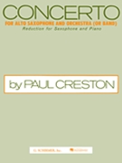 Concerto by Creston Paul for Alto Saxophone and Piano