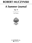 Summer Journal by Muczynski Robert for Piano