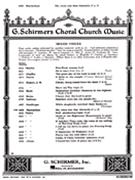 Ho Every One That Thirsteth by MacFarlane Will C for SATB