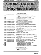 Abendlied (Evening Song) by Brahms Johannes - Klein Maynard - for SATB