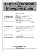 Ich Aber Bin Elend (Lord God I Am Weary) by Brahms Johannes - Klein Maynard - for SATB