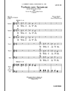 Verbum Caro Factum Est And The Word Became As Flesh A Cappella by Hassler Hans Leo - Klein M - for SSATBB