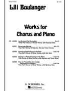 Les Sirenes (The Mermaids) 3 Pt. Mixed with Soprano Solo Piano Flute & Piccolo Accomp. by Boulanger Lili for 3-Part