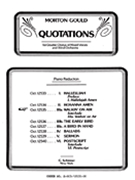 Walkin On Air From Quotations SSAATTBB With Orchestra by Gould Morton for SSAATTBB