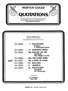 Bird In Hand From Quotations With Orchestra by Gould Morton for SSAATTBB