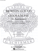 Sermon From Quotations With Orchestra by Gould Morton for SSAATTBB