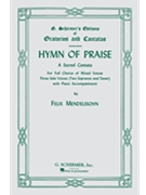 Hymn Of Praise by Mendelssohn Felix for SATB