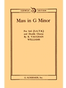 Mass In G Minor by Vaughan Williams Ralph for SATB