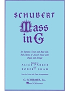 Mass In G by Schubert Franz - Parker and Shaw - for SATB