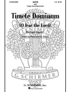 Timite Dominum (O Fear the Lord) by Haydn Michael - R Pauly - for SATB