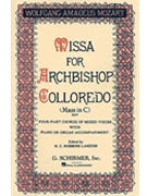 Missa for Archbishop Colloredo (Mass in C K.337) by Mozart Wolfgang Amadeus - Landon H C Robbins - for SATB