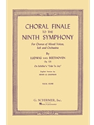 Choral Finale to the Ninth Symphony by Beethoven Ludwig van for SATB (W/solos)
