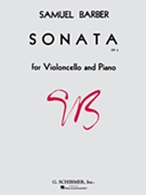 Sonata Opus 6 by Barber for Cello and Piano