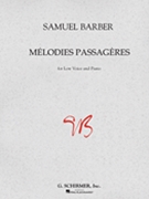 Melodies Passageres by Barber Samuel for Low Voice Collection