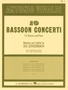 10 Bassoon Concerti Volume 1 by Vivaldi Antonio Lucio - Schoenbach Sol - for Bassoon Solo