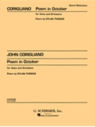 Poem In October by Corigliano John for Vocal Solo