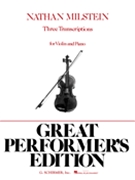 3 Transcriptions by Various for Violin