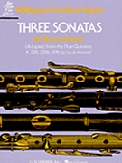 Three Sonatas by Mozart Wolfgang Amadeus for Flute