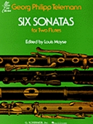 6 Sonatas For 2 Flutes by Telemann Georg Philipp - Moyse Louis - for Flute Duet
