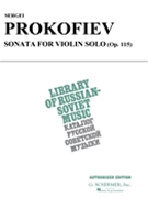 Sonata Opus 115 by Prokofiev Sergei for Violin and Piano