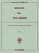 Sonata for 10 Winds by Balada Leonardo for Score