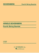 String Quartet No. 4 Op. 37 by Schoenberg Arnold for Score
