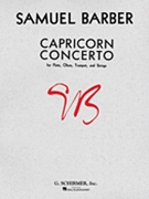 Capricorn Concerto by Barber Samuel for Score