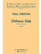 Chthonic Ode Op. 90 (Homage to Henry Moore) by Creston Paul for Score