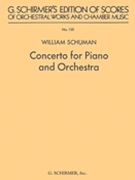 Concerto for Piano and Orchestra by Schuman William for Score